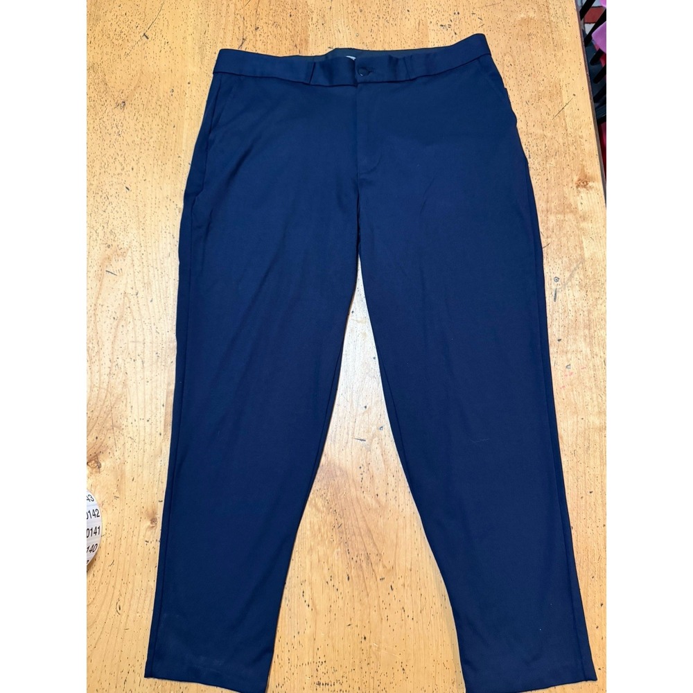 State and Liberty Dress Pants Tech performance Navy Mens Size 36x26 Athletic Fit